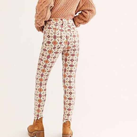 We The Free Denim - We The Free Aztec Print Jeans